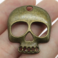 34x30mm 4.2g Multicolor Zinc Alloy Skull Head Charm Pendant for DIY Necklace Bracelet Jewelry Making