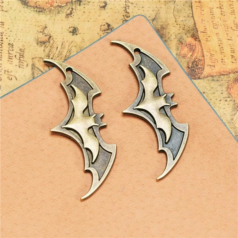 63x23MM Antique Silver Zinc Alloy Charm Pendant for DIY Necklace Bracelet Jewelry Making