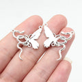 27x26mm 2g Multicolor Zinc Alloy Spirit Snake Butterfly Connector Charm for DIY Bracelet Jewelry Making