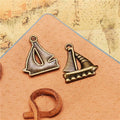 20x16MM Antique Silver Zinc Alloy Sailboat Charm Pendant for DIY Necklace Bracelet Jewelry Making