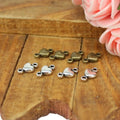 10x5MM Zinc Alloy Heart Charm Pendant for DIY Necklace Bracelet Jewelry Making