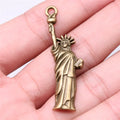 49x14mm 2.6g Multicolor Zinc Alloy Statue of Liberty Charm Pendant for DIY Jewelry Making