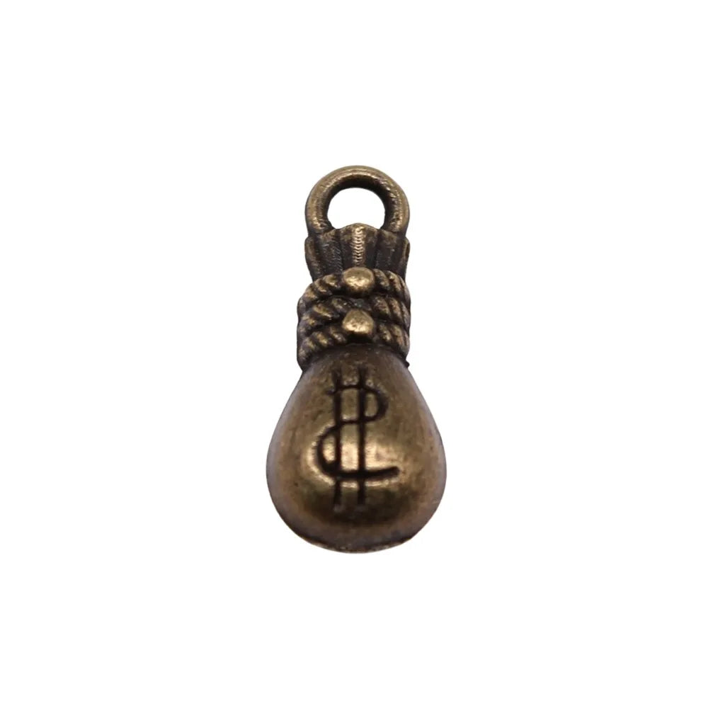 16x8x7mm 1.6g Multicolor Zinc Alloy Money Bag Charm Pendant for DIY Necklace Bracelet Jewelry Making