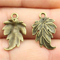 20x12mm 0.9g Multicolor Zinc Alloy Leaf Charm Pendant for DIY Handmade Jewelry Accessories