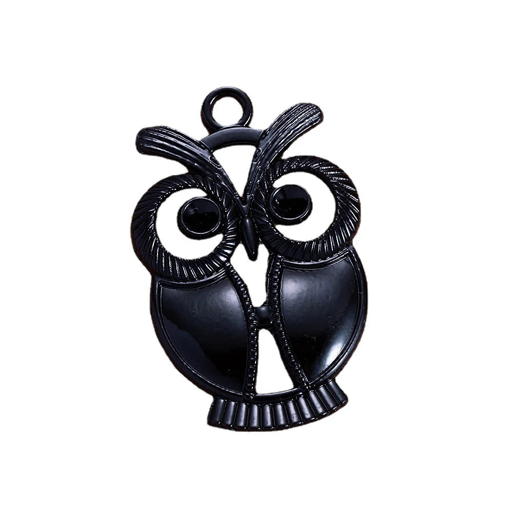 34x21MM Antique Silver Zinc Alloy Owl Charm Pendant for DIY Necklace Bracelet Jewelry Making