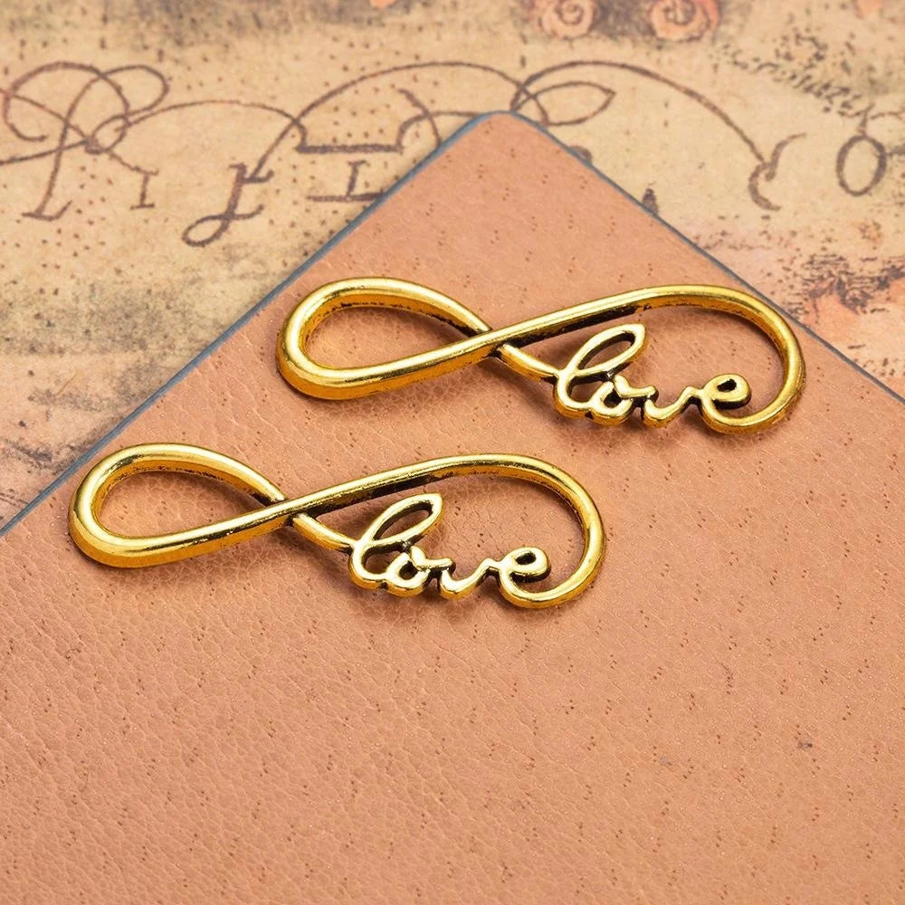 38x14MM Zinc Alloy Letter Charm Pendant for DIY Necklace Bracelet Jewelry Making