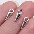 11x4mm 0.33g Multicolor Zinc Alloy Cone Spike charm pendant for DIY earrings necklace making
