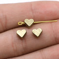 6x7mm 0.6g Multicolor Zinc Alloy Heart Loose Metal Beads for DIY Bracelet Necklace Making