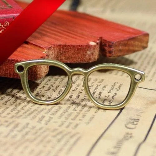 56x19MM Zinc Alloy Eyeglasses Charm Pendant for DIY Necklace Bracelet Jewelry Making