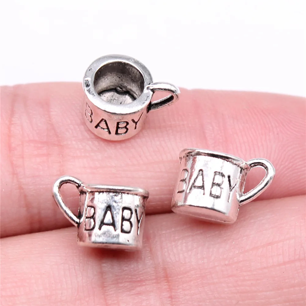 12mm 1.4g Multicolor Zinc Alloy Cup Charm Pendant for DIY Bracelet Necklace Jewelry Making