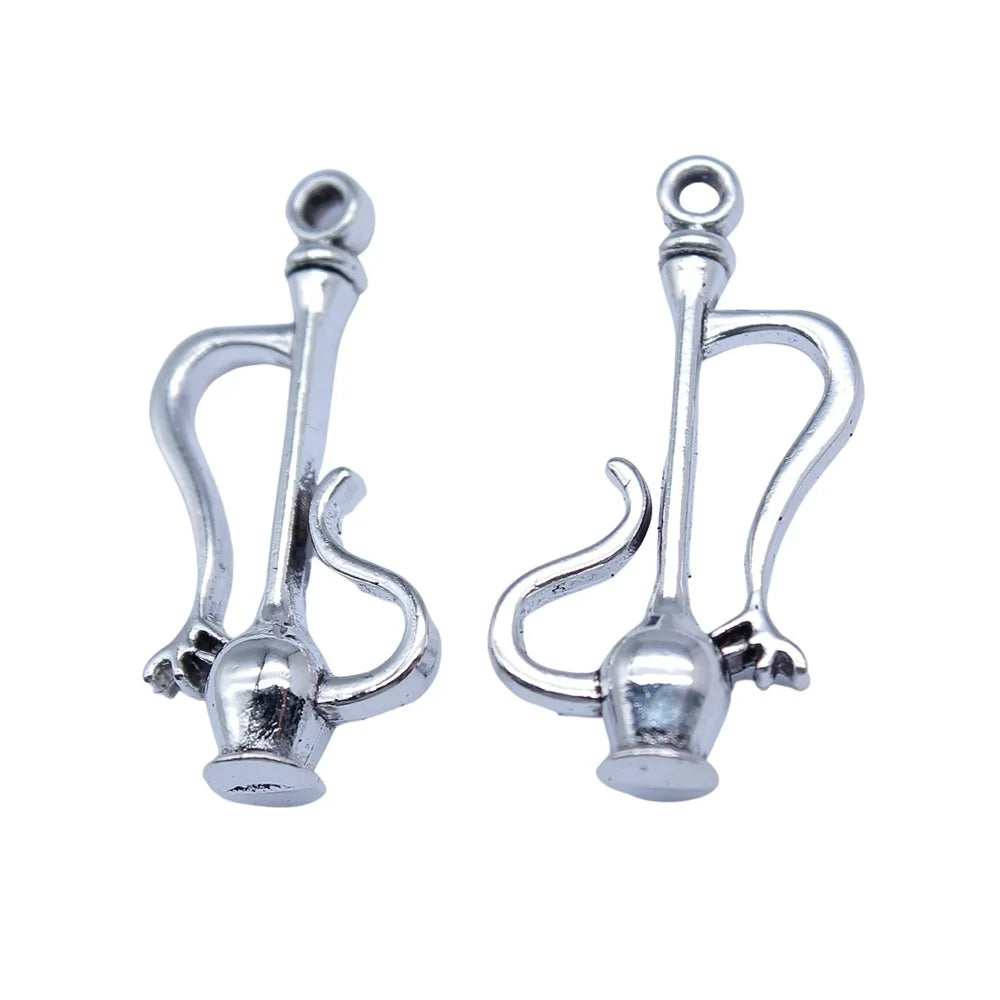 13x27mm 1.8g Antique Silver Zinc Alloy Hip Flask Charm Pendant for DIY Bracelet Necklace Making
