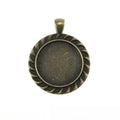 25MM Crystal Circle Charm Pendant for DIY Necklace Bracelet Jewelry Making