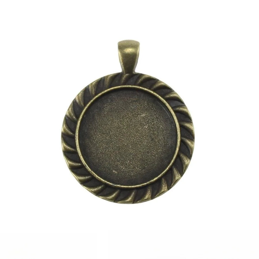 25MM Crystal Circle Charm Pendant for DIY Necklace Bracelet Jewelry Making
