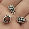 12x9x6mm 1.4g Antique Silver Zinc Alloy Decorative Pendant Bail Connector for DIY Jewelry Making