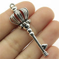 56mm 4.8g Multicolor Zinc Alloy Crown Key Charm Pendant for DIY Bracelet Necklace Jewelry Making