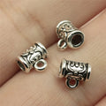7x7x5mm 0.5g Multicolor Zinc Alloy Pendant Bails Connector Charms for DIY Necklace Bracelet Making