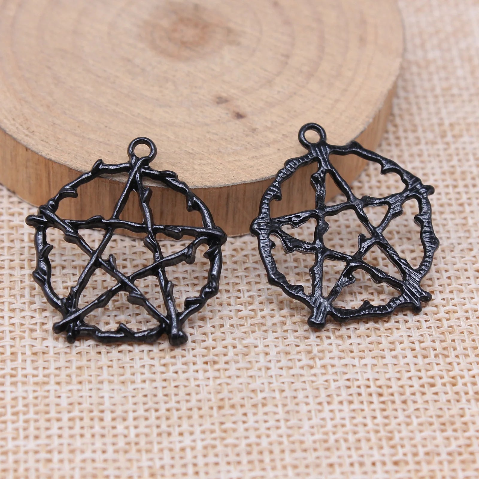 28x26mm 2.3g Multicolor Zinc Alloy Five-Point Star Charm Pendant for DIY Necklace Bracelet Making