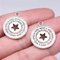 26x22mm 3.19g Antique Silver Zinc Alloy Wish Success Five-Pointed Star Charm Pendant for DIY Jewelry