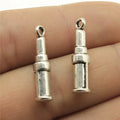 24x5x5mm 2.1g Multicolor Zinc Alloy Lipstick Charm Pendant for DIY Beauty Theme Jewelry Making