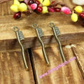 29x6MM Antique Silver Zinc Alloy Toothbrush Charm Pendant for DIY Necklace Bracelet Jewelry Making