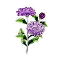 Elegant Enamel Daisy Flower Brooch For Women, Alloy Floral Lapel Pin Corsage Suit Accessory Gift