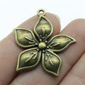 33x31mm 4.4g Multicolor Zinc Alloy Flower Charm Pendant for DIY Necklace Bracelet Jewelry Making