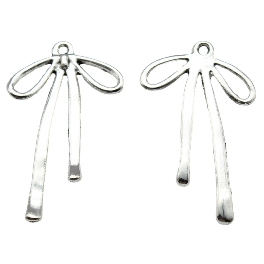 32x19mm 1g Multicolor Zinc Alloy Bow Butterfly Charm Pendant for DIY Necklace Bracelet Accessories