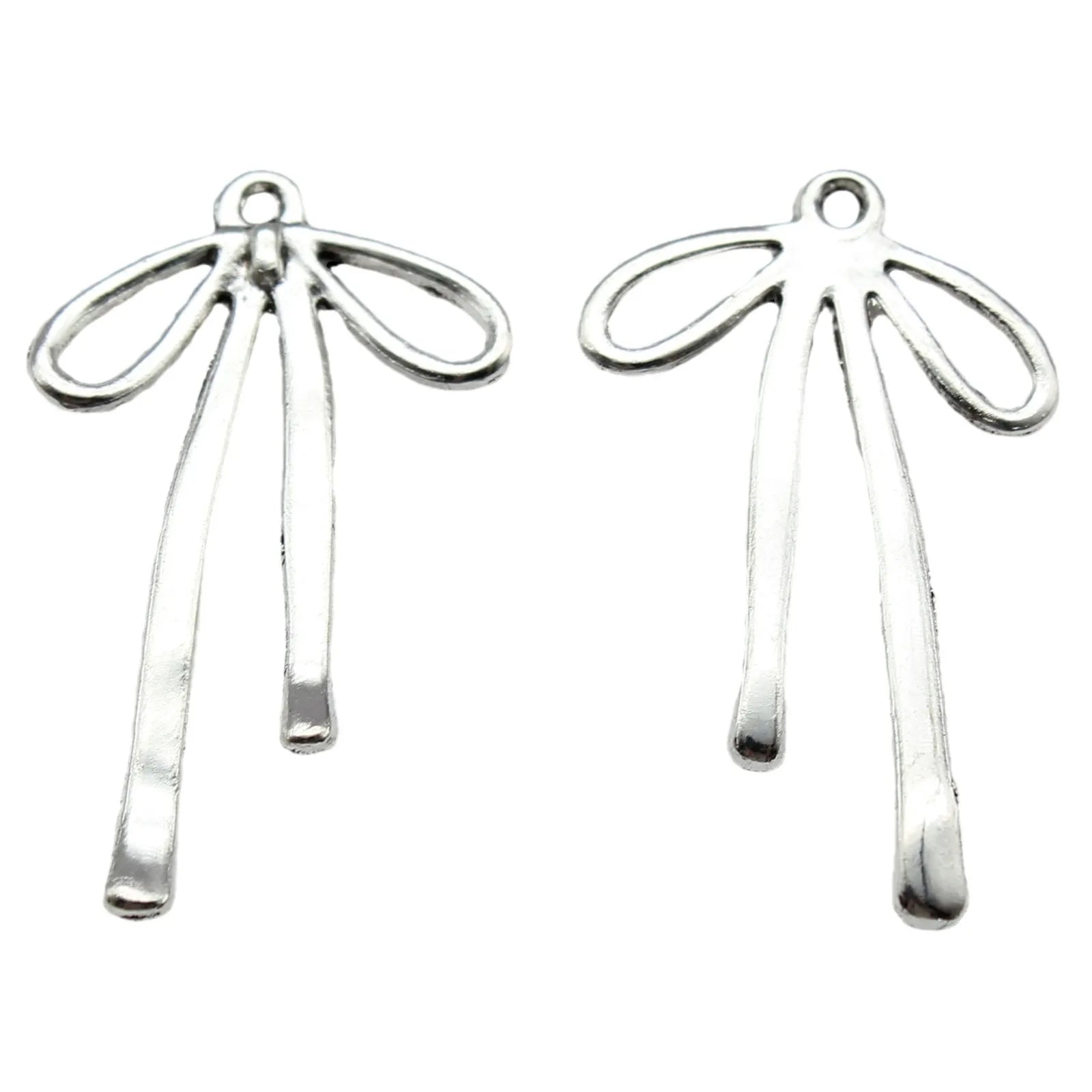 32x19mm 1g Multicolor Zinc Alloy Bow Butterfly Charm Pendant for DIY Necklace Bracelet Accessories