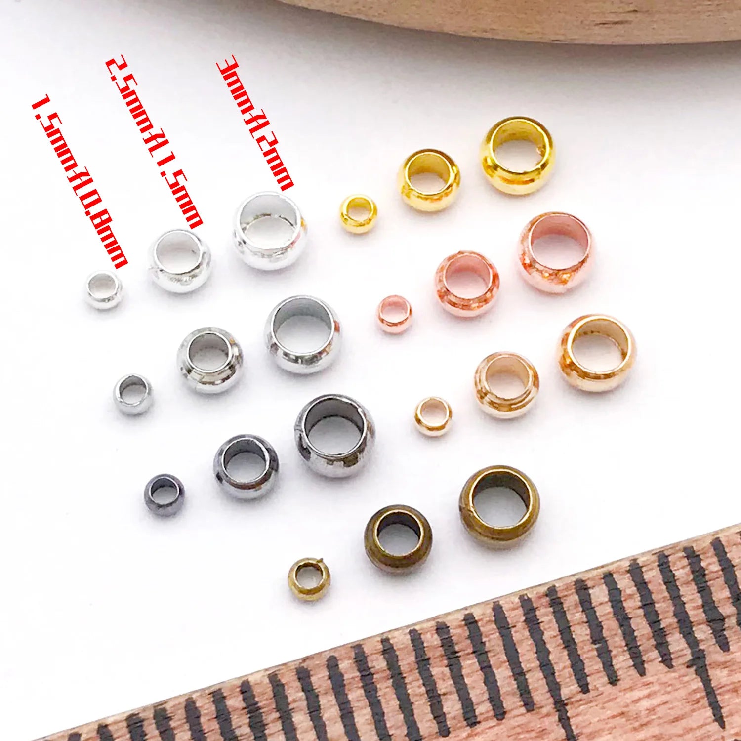 Copper Alloy Positioning Clamp Bead Spacer Bead for Bracelet Necklace Jewelry Making