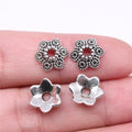 10x10x4mm 0.7g Multicolor Zinc Alloy Flower Bead Cap Spacer Findings for DIY Necklace Bracelet Making