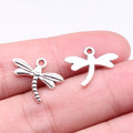 15x18mm 0.6g Antique Silver Zinc Alloy Dragonfly Charm Pendant for Earring Bracelet Jewelry Making
