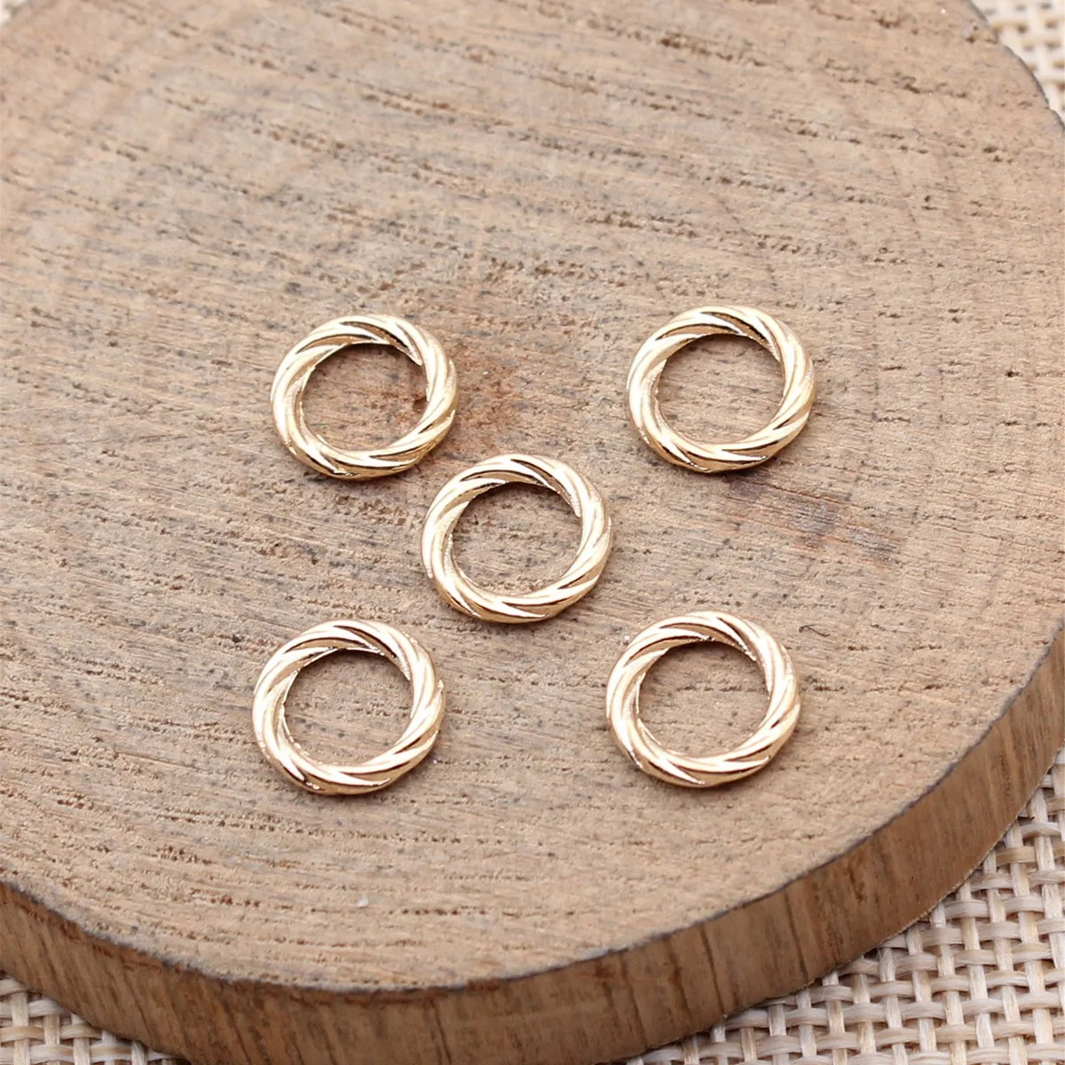 9x9x1.6mm 0.25g Zinc Alloy Round Ring Connector Charm for DIY Necklace Bracelet Jewelry Making