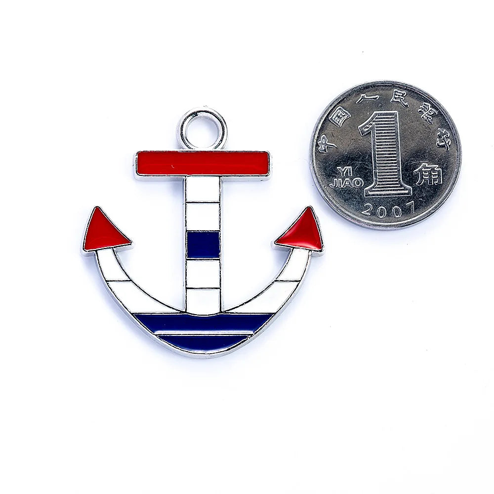 32x30mm Zinc Alloy Anchor Charm Pendant for DIY Necklace Bracelet Jewelry Making