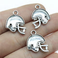 19x17mm 2.8g Zinc Alloy Football Helmet Charm Pendant for DIY Sports Jewelry Making