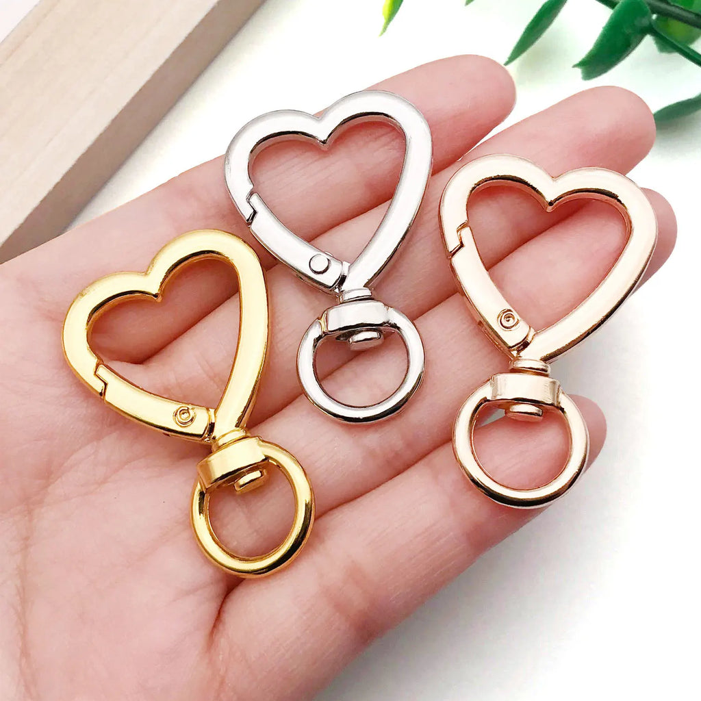 Zinc Alloy Dog Heart Lobster Clasps