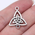 24x20mm 1.6g Antique Silver Zinc Alloy Celtic Knot Connector Charm for DIY Necklace Making