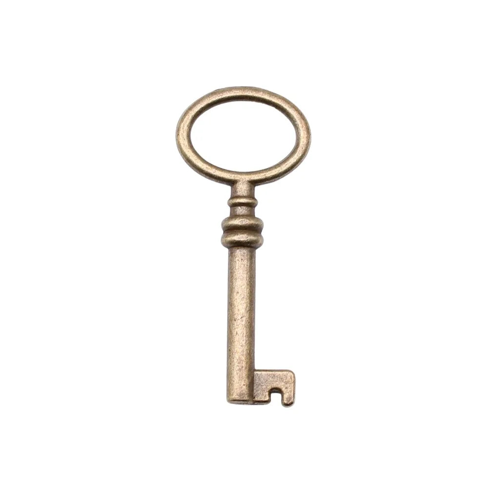 41x17mm 2.6g Multicolor Zinc Alloy Key Charm Pendant for DIY Necklace Bracelet Jewelry Making