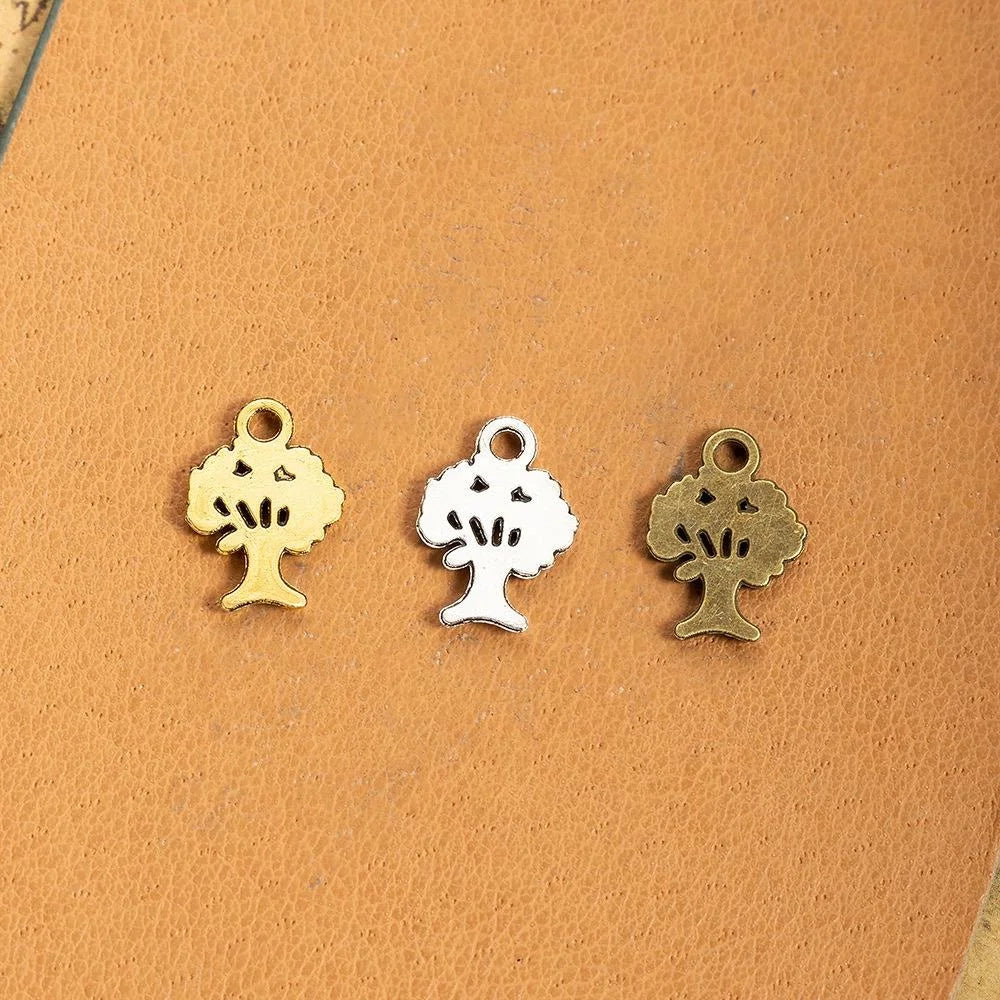 15x10MM Zinc Alloy Tree Of Life Charm Pendant for DIY Necklace Bracelet Jewelry Making