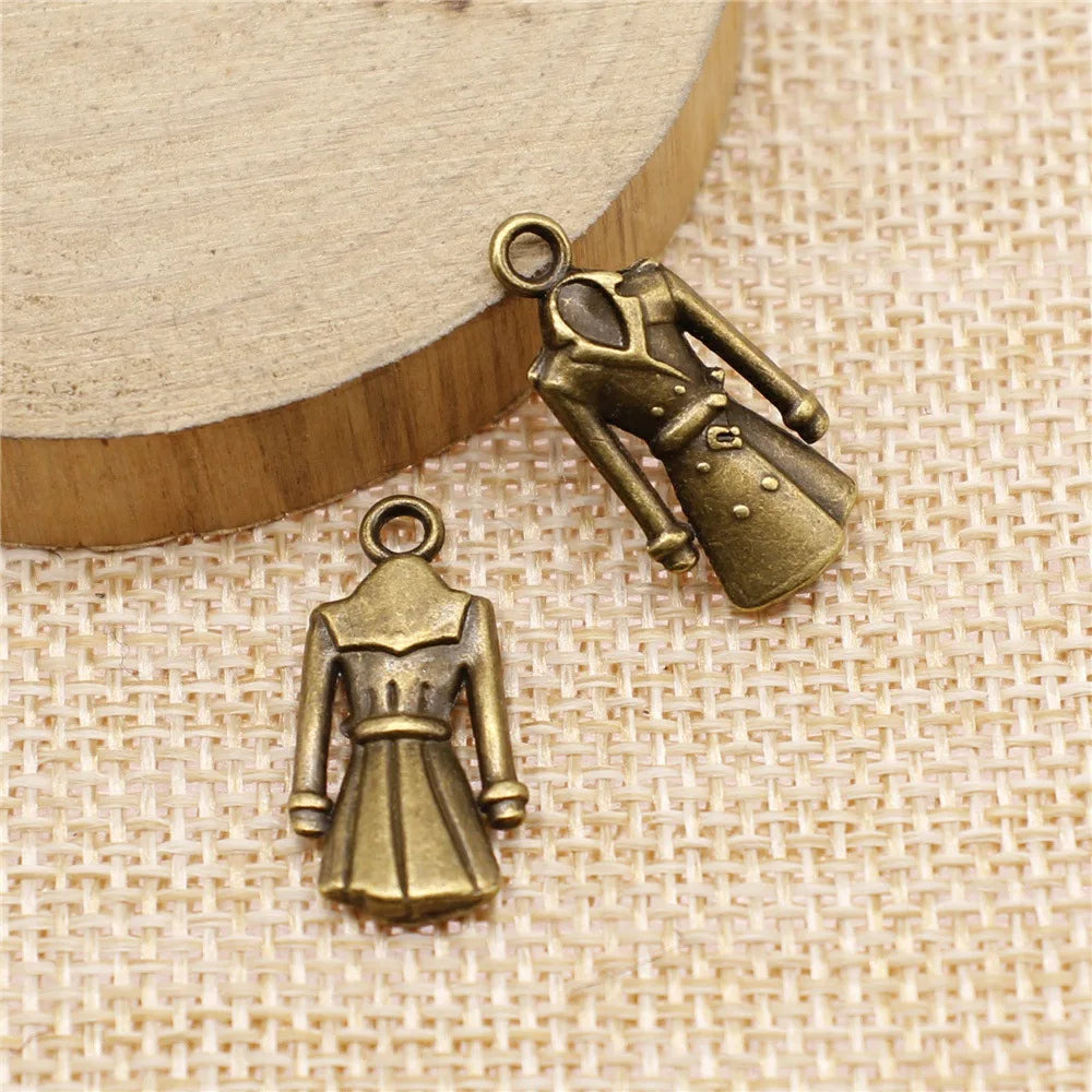 23x11mm 1.9g Multicolor Zinc Alloy Military Coat Charm Pendant for DIY Bracelet Necklace Jewelry