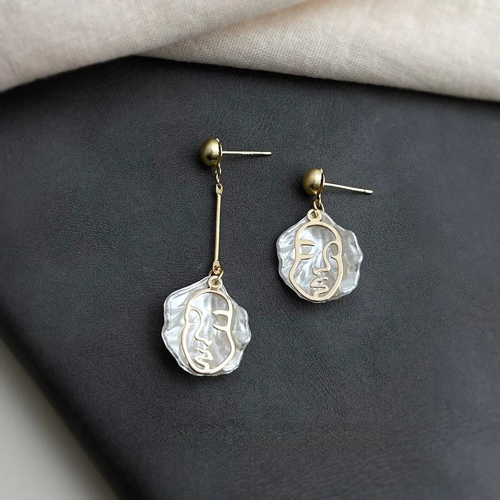 Asymmetric Long Geometric Line Drop Earrings Eco-Friendly Copper Casual Fashion Jewelry