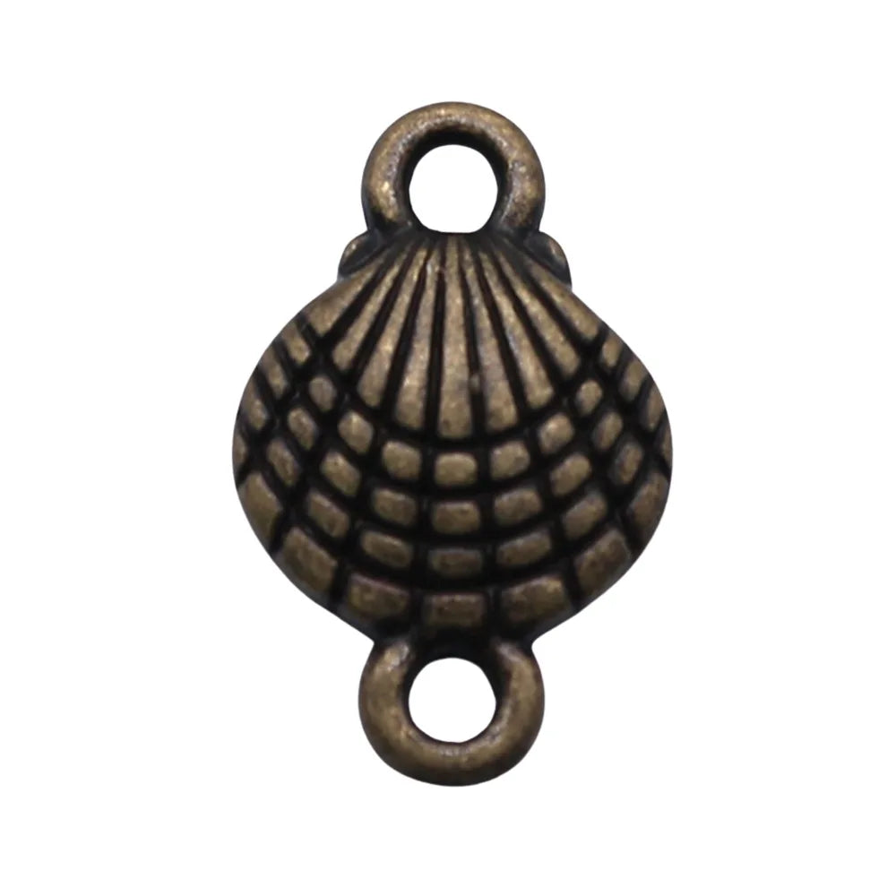 10x16mm 0.7g Multicolor Zinc Alloy Shell Connector Charm for DIY Bracelet Necklace Jewelry Making