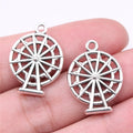 24x18mm 2.44g Antique Silver Zinc Alloy Ferris Wheel Charm Pendant for DIY Bracelet Necklace Making