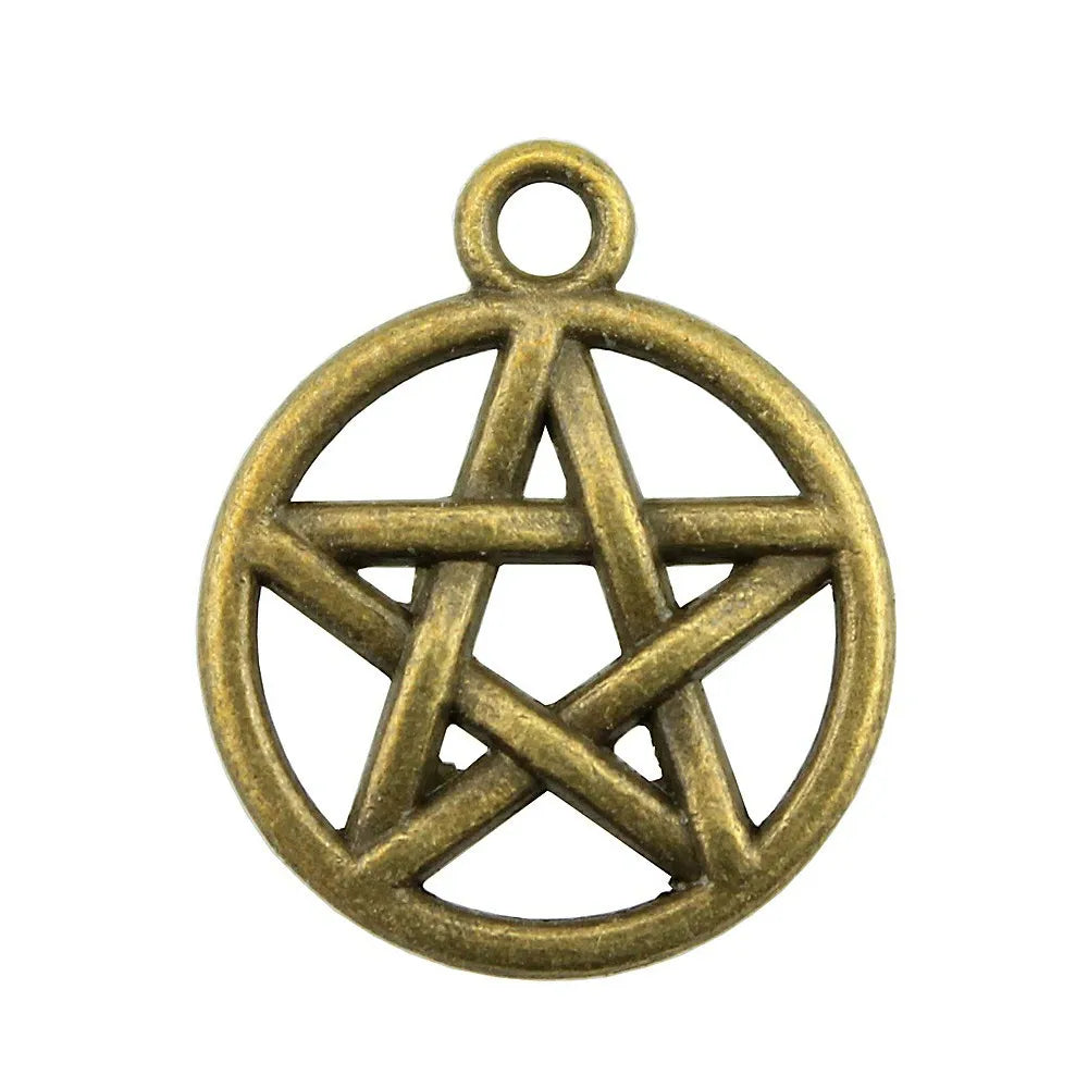 16mm 1.2g Multicolor Zinc Alloy Small Five-Point Star Charm Pendant for DIY Necklace Bracelet Making