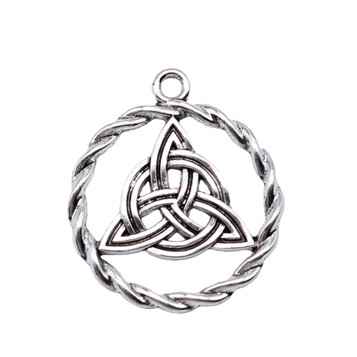 35x30mm 4.1g Multicolor Zinc Alloy Skull Celtic Knot Charm Pendant for DIY Necklace Bracelet Making