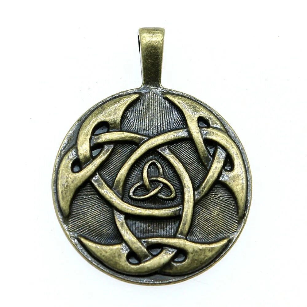42x31mm 8.4g Multicolor Zinc Alloy Celtic Symbol Celtic Knot Charm Pendant for Necklace Bracelet Making