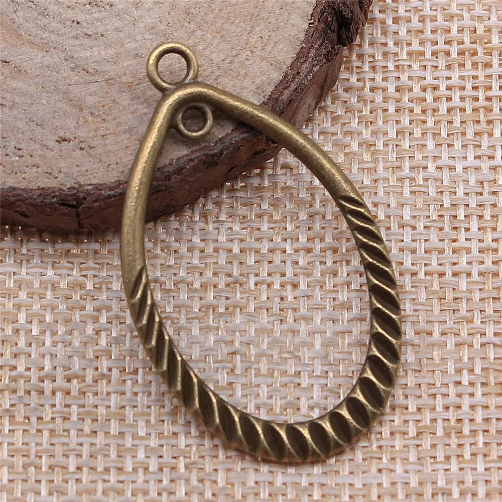 26x43mm 2.8g Multicolor Zinc Alloy Geometric Earring Connector Charm for DIY Dangle Earrings Making