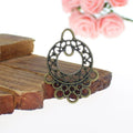36x26MM Zinc Alloy Hollow Charm Pendant for DIY Necklace Bracelet Jewelry Making