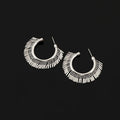 Vintage Alloy Round Hoop Tassel Stud & Clip On No Piercing Statement Fringe Vacation Earrings
