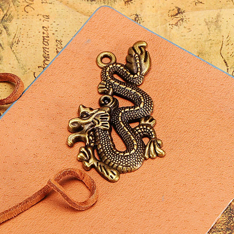 54x30MM Antique Silver Zinc Alloy Dragon Charm Pendant for DIY Necklace Bracelet Jewelry Making
