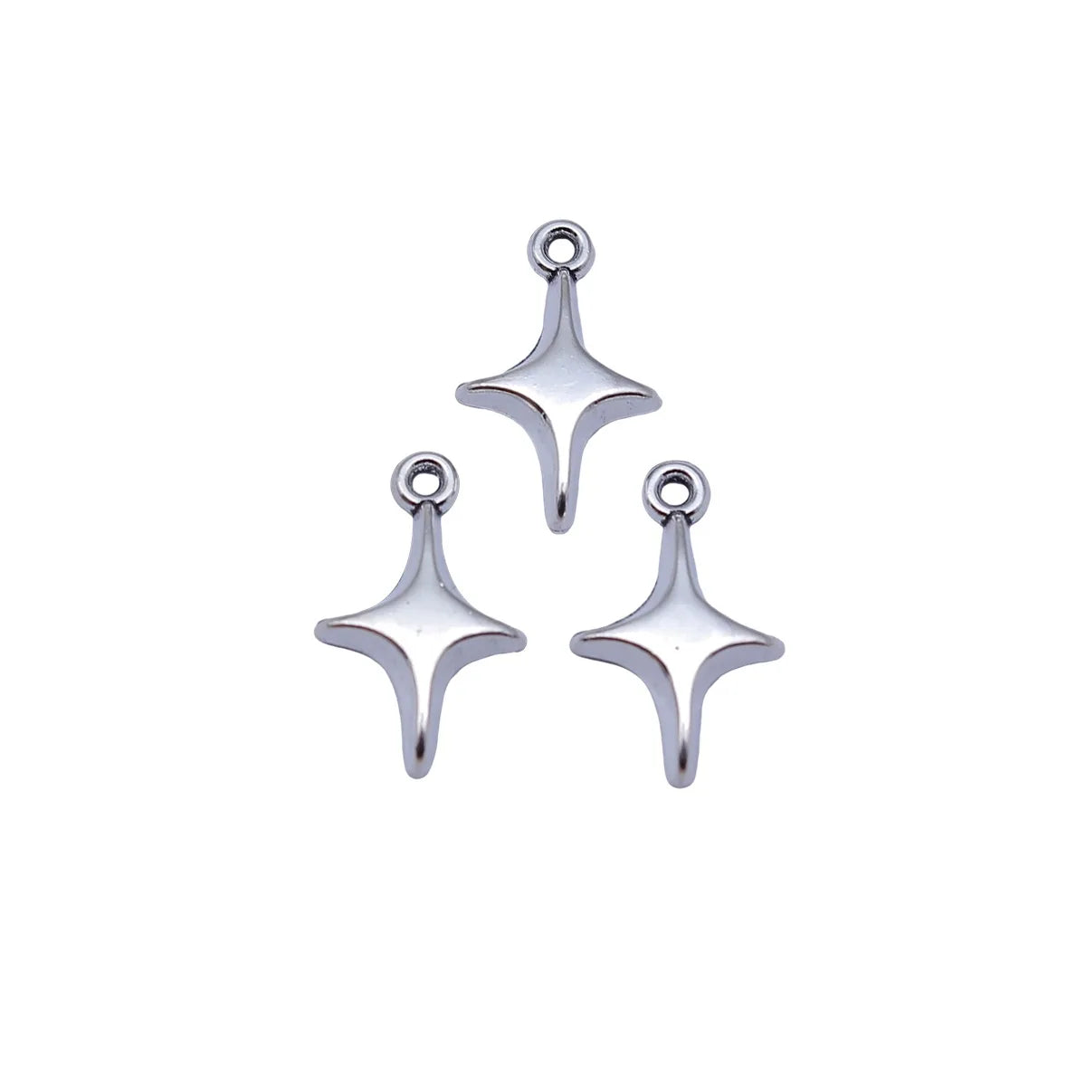 19x11mm 0.57g Multicolor Zinc Alloy Star Charm Pendant for Bracelet Necklace DIY Jewelry Making